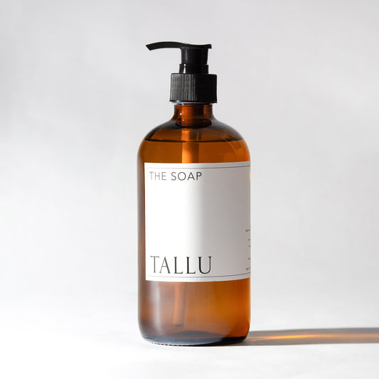 Front view of Tallu Non-Toxic Hand Soap, a clean and gentle everyday essential.